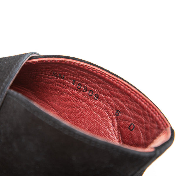 サルヴァトーレフェラガモ ガンチーニ ブラック スウェード ブーツ レディース Salvatore Ferragamo 【中古】