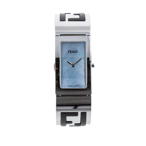 フェンディ 腕時計 3250L クオーツ シェルブルー文字盤 メタル レディース FENDI 【中古】