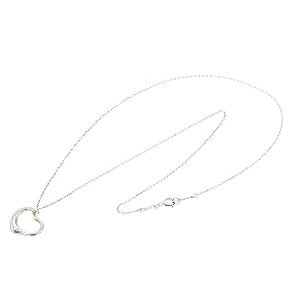 ティファニー SV925 シルバー エルサ ペレッティ オープンハート ネックレス レディース TIFFANY&Co. 【中古】