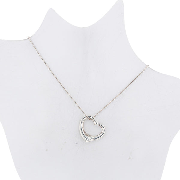 ティファニー SV925 シルバー エルサ ペレッティ オープンハート ネックレス レディース TIFFANY&Co. 【中古】