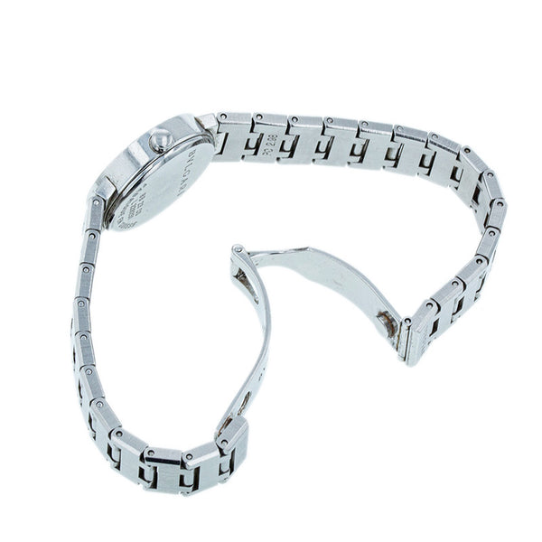 ブルガリ ブルガリブルガリ BB23SS シルバー ブラック ステンレススチール 腕時計 レディース BVLGARI クオーツ ブラック文字盤 【中古】