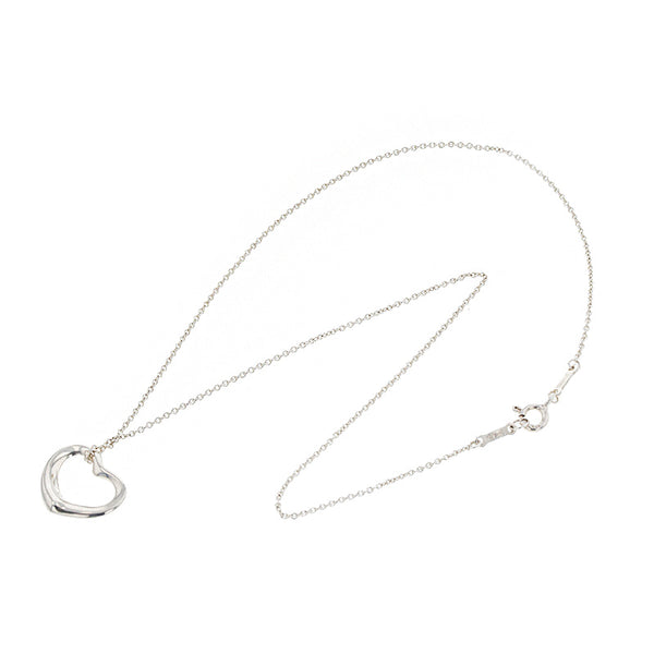 ティファニー SV925 シルバー エルサ ペレッティ オープンハート ネックレス レディース TIFFANY&Co. 【中古】