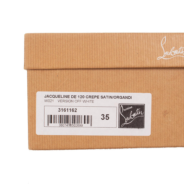 クリスチャンルブタン サンダル ホワイト レザー レース レディース Christian Louboutin 【中古】