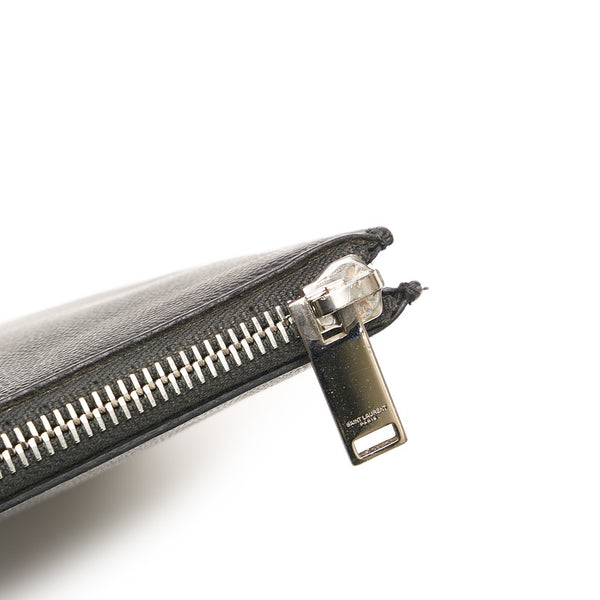 サンローラン クラッチバッグ セカンドバッグ 397294 ブラック レザー メンズ SAINT LAURENT 【中古】