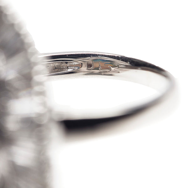 Pt900 プラチナ ブラックオパール7.558ct ダイヤ1.52ct リング 指輪 レディース 8.5号 【中古】