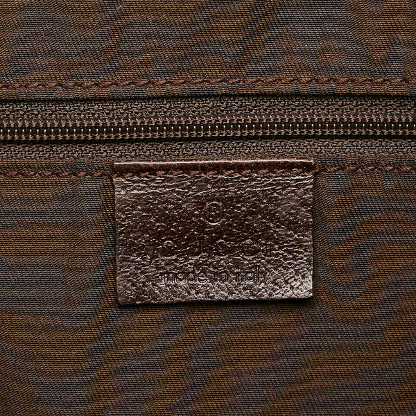 グッチ GGキャンバス エクリプス ショルダーバッグ 121023 ベージュ ブラウン キャンバス レザー レディース GUCCI 【中古】