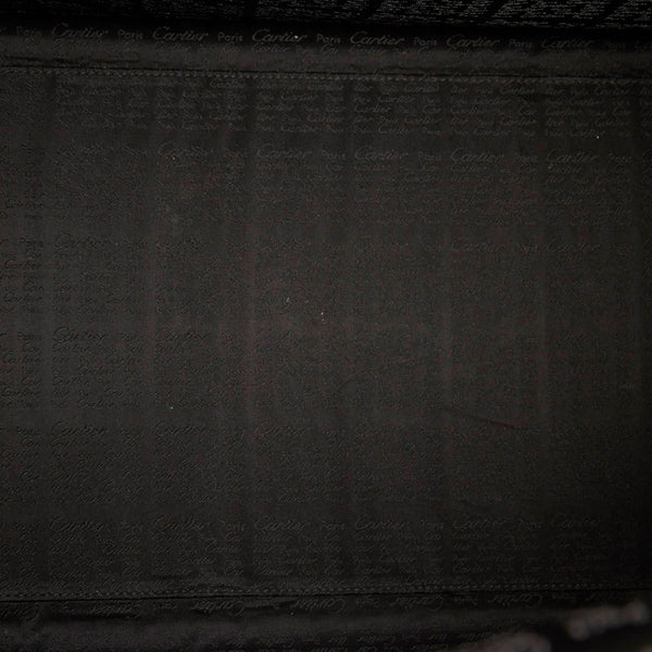 カルティエ ボストンバッグ ブラック レザー メンズ CARTIER 【中古】