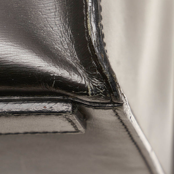 カルティエ ボストンバッグ ブラック レザー メンズ CARTIER 【中古】