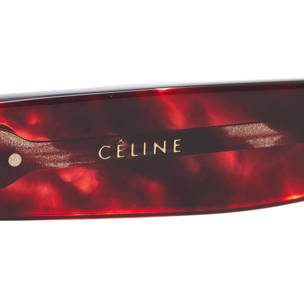 セリーヌ マーブル サングラス レッド ブラウン プラスチック レディース CELINE 【中古】