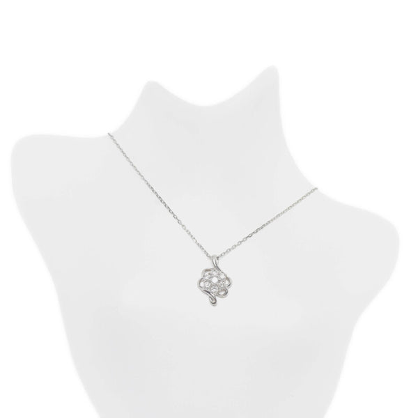 Pt900 プラチナ Pt850 プラチナ ダイヤ0.30ct ペンダント ネックレス レディース 【中古】