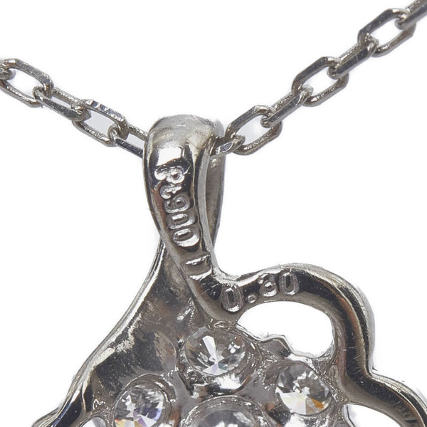 Pt900 プラチナ Pt850 プラチナ ダイヤ0.30ct ペンダント ネックレス レディース 【中古】