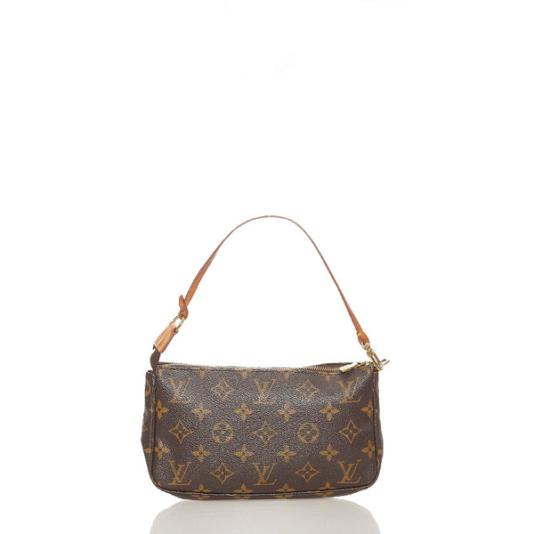 ルイ ヴィトン モノグラム アクセソワール M51980 ブラウン PVC レザー ハンドバッグ レディース LOUIS VUITTON 【中古】