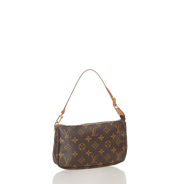 ルイ ヴィトン モノグラム アクセソワール M51980 ブラウン PVC レザー ハンドバッグ レディース LOUIS VUITTON 【中古】