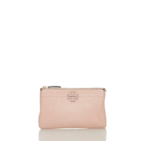 トリーバーチ ピンク レザー ショルダーバッグ レディース Tory Burch 【中古】