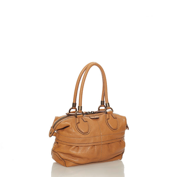 トッズ ブラウン レザー ハンドバッグ レディース TOD’S 【中古】