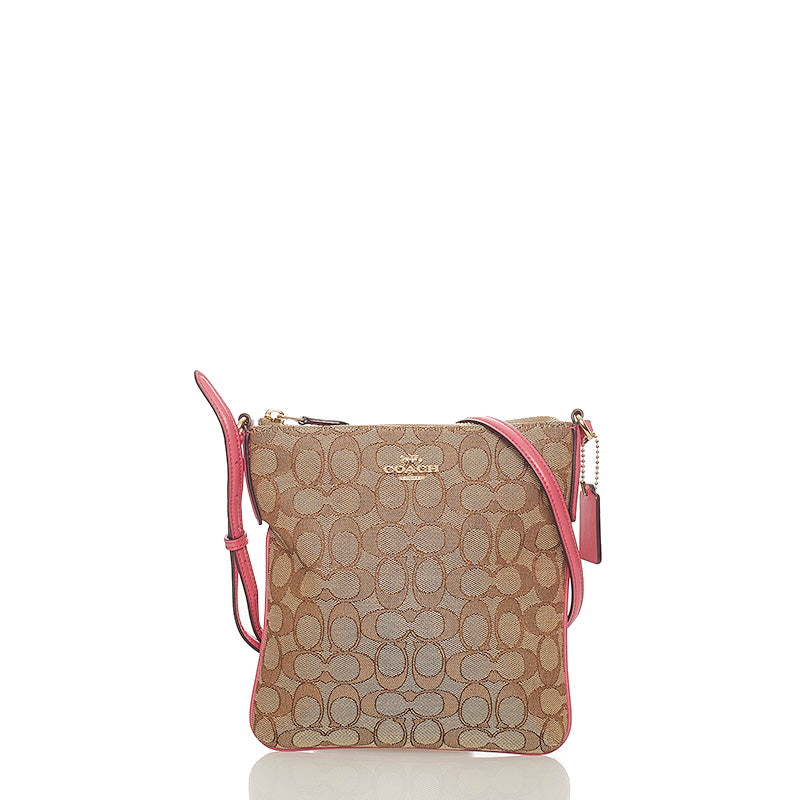 コーチ シグネチャー キャンバス ショルダーバッグ レディース COACH 【中古】