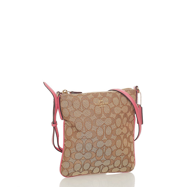 コーチ シグネチャー キャンバス ショルダーバッグ レディース COACH 【中古】