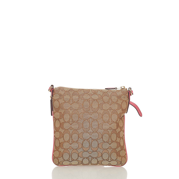 コーチ シグネチャー キャンバス ショルダーバッグ レディース COACH 【中古】