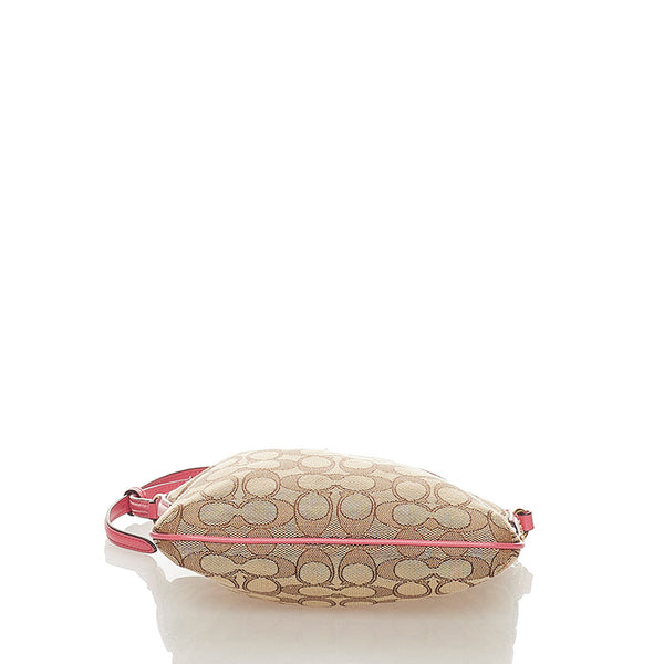コーチ シグネチャー キャンバス ショルダーバッグ レディース COACH 【中古】