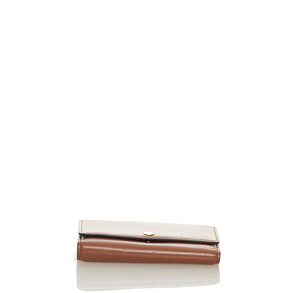 コーチ 三つ折り財布 ブラウン レザー レディース COACH 【中古】