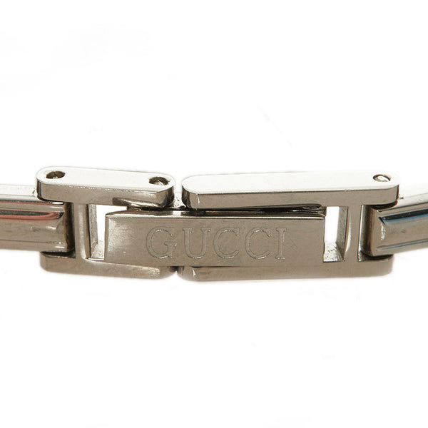 グッチ チェンジベゼル メッキ 腕時計 レディース GUCCI クオーツ ホワイト文字盤 【中古】