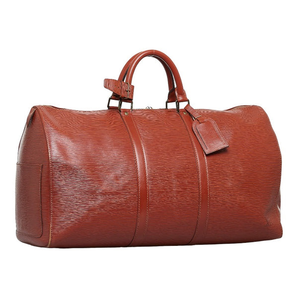 ルイ ヴィトン エピ キーポル50 ボストンバッグ トラベルバッグ M42968 ジパングゴールド ブラウン レザー レディース LOUIS VUITTON 【中古】