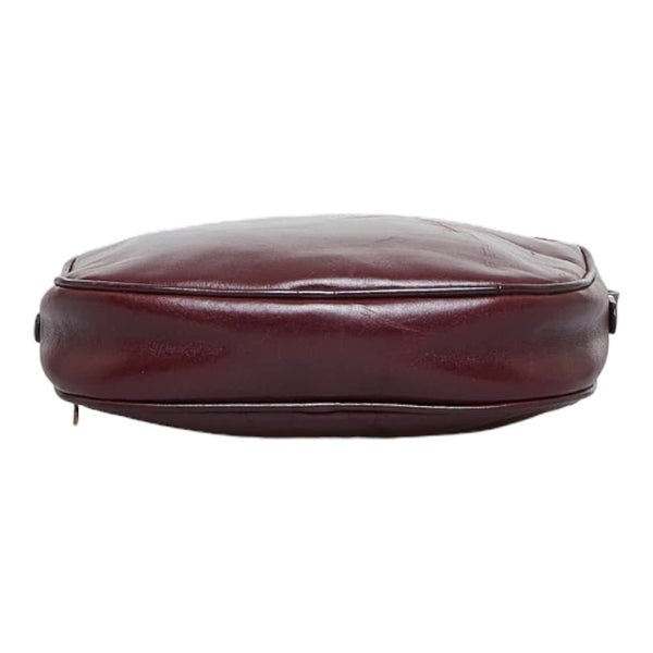 サルヴァトーレフェラガモ 斜め掛け ショルダーバッグ ワインレッド レザー レディース Salvatore Ferragamo 【中古】