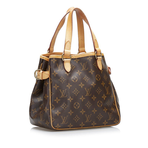 ルイ ヴィトン モノグラム バティニョール ハンドバッグ M51156 ブラウン PVC レザー レディース LOUIS VUITTON 【中古】