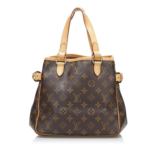 ルイ ヴィトン モノグラム バティニョール ハンドバッグ M51156 ブラウン PVC レザー レディース LOUIS VUITTON 【中古】