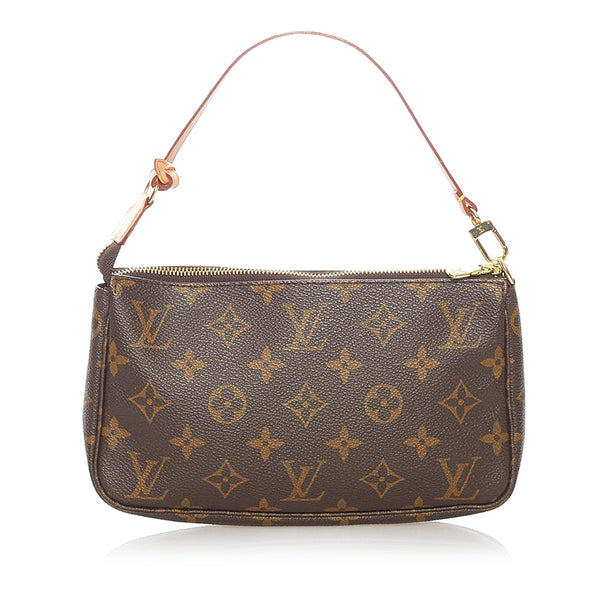 ルイ ヴィトン モノグラム アクセソワール アクセサリーポーチ M51980 ブラウン PVC レザー レディース LOUIS VUITTON 【中古】