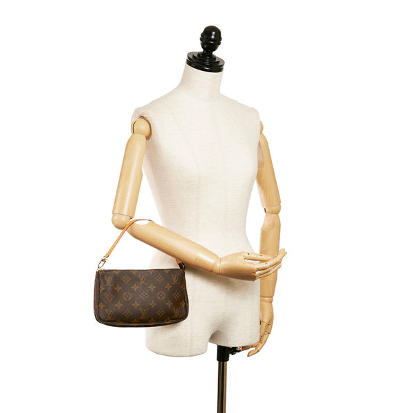 ルイ ヴィトン モノグラム アクセソワール アクセサリーポーチ M51980 ブラウン PVC レザー レディース LOUIS VUITTON 【中古】
