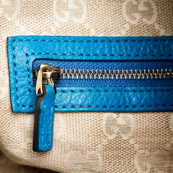 グッチ バンブー ハンドバッグ ショルダーバッグ 2WAY 282315 ブルー レザー レディース GUCCI 【中古】