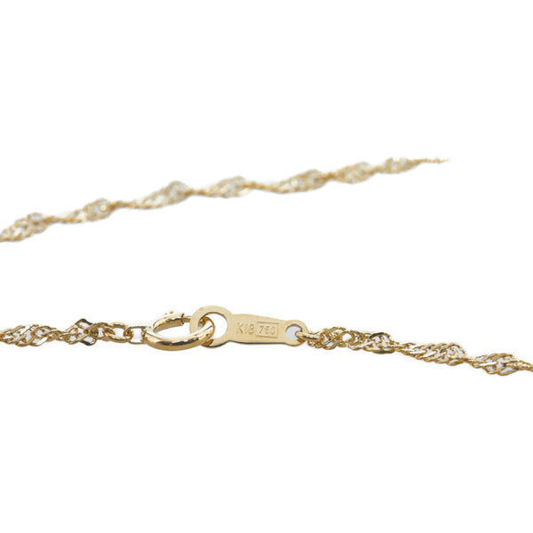 K18YG イエローゴールド ダイヤ1.00ct ネックレス レディース 【中古】