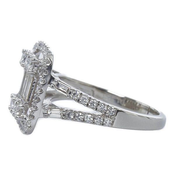 Pt900 プラチナ ダイヤ1.30ct リング 指輪 レディース 12号 【中古】