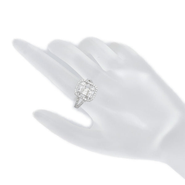 Pt900 プラチナ ダイヤ1.30ct リング 指輪 レディース 12号 【中古】