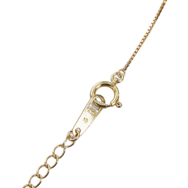 タサキ K18YG イエローゴールド アコヤパール7.3mm ダイヤ0.01ct ネックレス レディース TASAKI 【中古】