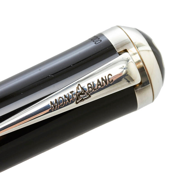 モンブラン マルセル プルースト 作家シリーズ 万年筆 ブラック SV925 シルバー  MONTBLANC 【中古】