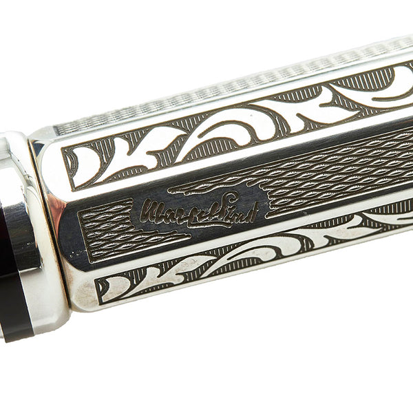 モンブラン マルセル プルースト 作家シリーズ 万年筆 ブラック SV925 シルバー  MONTBLANC 【中古】