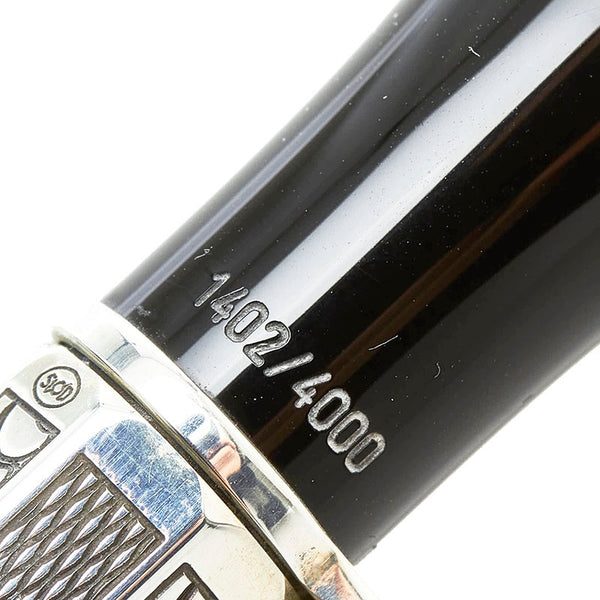 モンブラン マルセル プルースト 作家シリーズ 万年筆 ブラック SV925 シルバー  MONTBLANC 【中古】