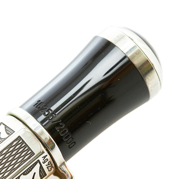 モンブラン マルセル プルースト 作家シリーズ 万年筆 ブラック SV925 シルバー  MONTBLANC 【中古】
