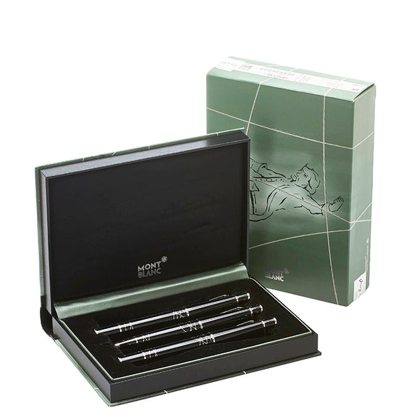 モンブラン ジョナサン スウィフト 作家シリーズ 万年筆 ブラック K18WG ホワイトゴールド メンズ MONTBLANC 【中古】