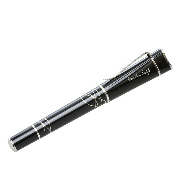 モンブラン ジョナサン スウィフト 作家シリーズ 万年筆 ブラック K18WG ホワイトゴールド メンズ MONTBLANC 【中古】