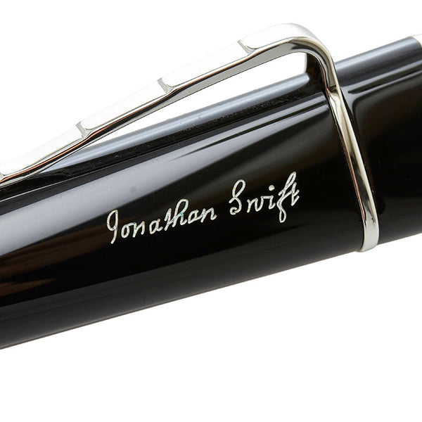 モンブラン ジョナサン スウィフト 作家シリーズ 万年筆 ブラック K18WG ホワイトゴールド メンズ MONTBLANC 【中古】