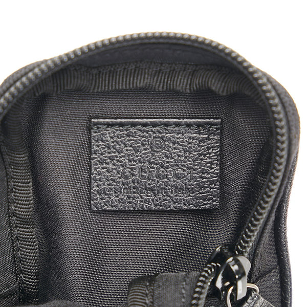 グッチ GGキャンバス シガレットケース ポーチ 115249 ブラック キャンバス レザー レディース GUCCI 【中古】