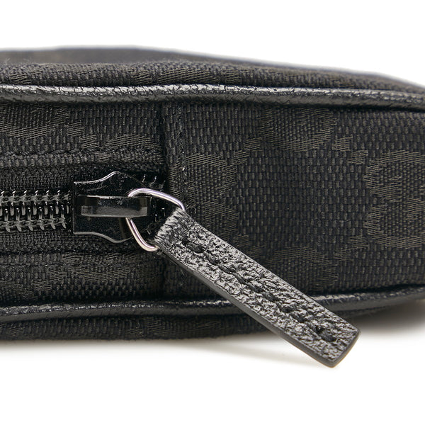 グッチ GGキャンバス シガレットケース ポーチ 115249 ブラック キャンバス レザー レディース GUCCI 【中古】