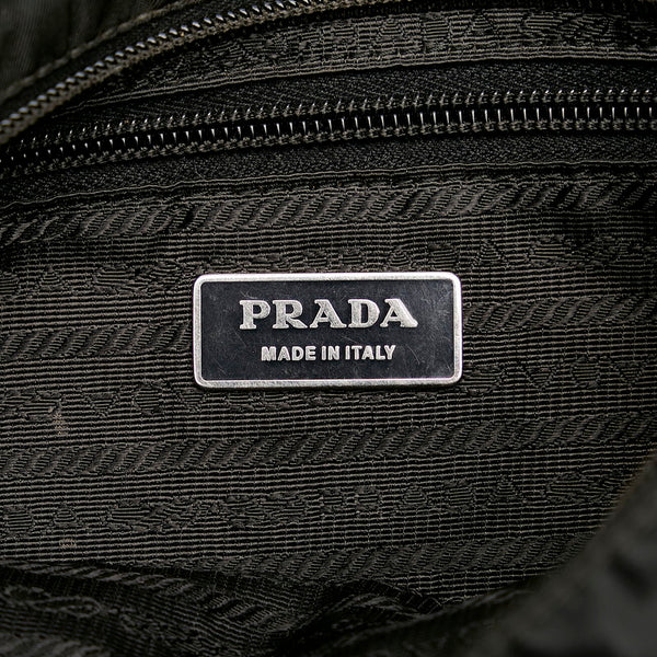 プラダ 斜め掛け ショルダーバッグ  ブラック ナイロン レディース PRADA 【中古】