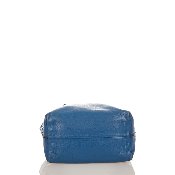 トッズ ブルー レザー ハンドバッグ ショルダーバッグ 2WAY レディース TOD’S 【中古】