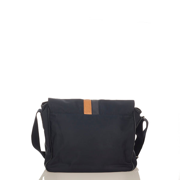トッズ ショルダーバッグ ネイビー ナイロン レザー メンズ TOD’S 【中古】