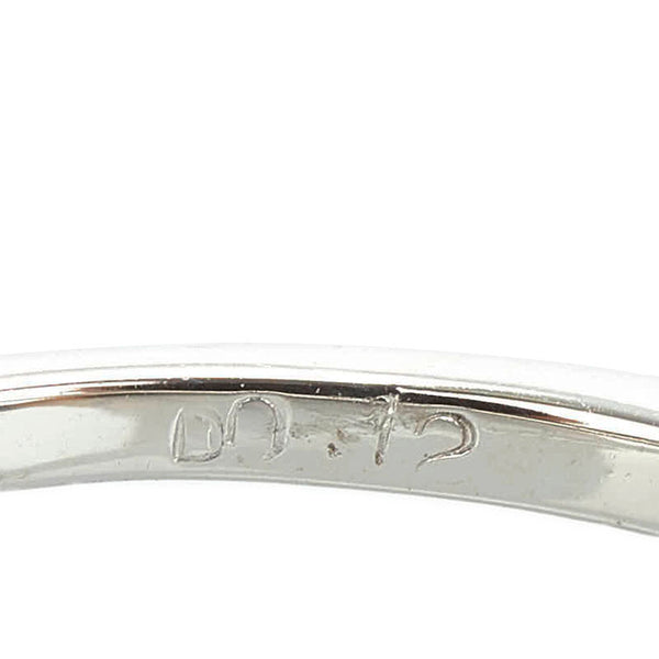 ポンテヴェキオ K18WG ホワイトゴールド ダイヤ0.12ct フラワー リング 指輪 レディース Ponte Vecchio 9号 【中古】