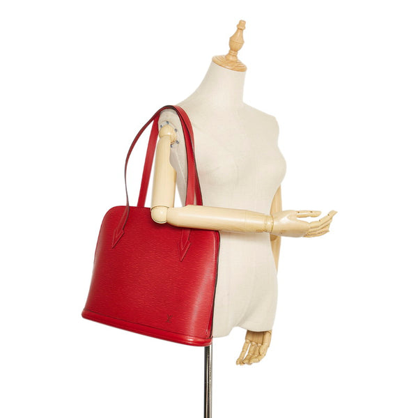 ルイ ヴィトン エピ リュサック トートバッグ ショルダーバッグ M52287 カスティリアンレッド レザー レディース LOUIS VUITTON 【中古】